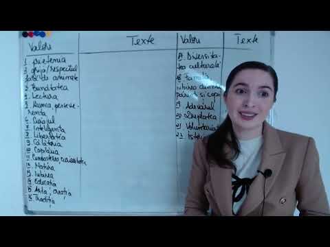 Valori și texte pentru asocieri - EN 2025