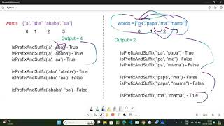 YouTube video 'Leetcode # 3042 Count Prefix and Suffix Pairs I (Python)'
