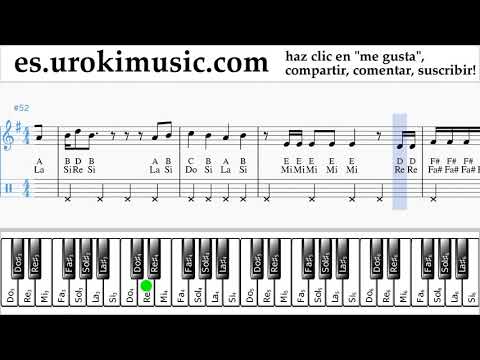 Tutorial de Piano (mano derecha) LSD - Thunderclouds ft. Sia, Diplo, Labrinth Clases Notas um-i927