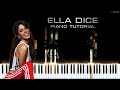 TINI, KHEA - Ella Dice | Piano Cover, Karaoke, Remix
