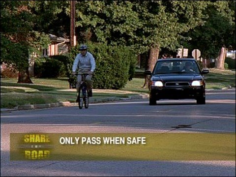 Share the Road: Passing a Cyclist