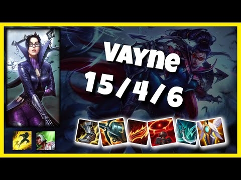 Vayne Bot Lane 11.3 Challenger Gameplay Replay S11 (15/4/6) - KOREAN