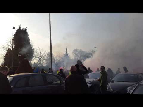 Willem II - Roda JC ontvangst spelersbus Willem II!