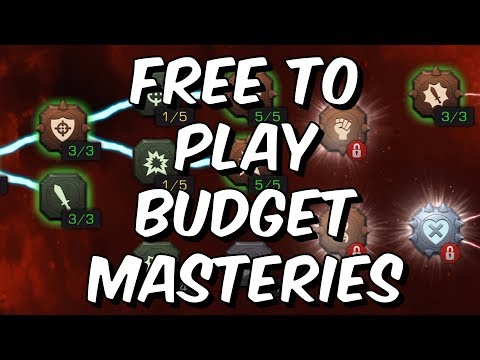Seatin's Free To Play Budget Mastery Setup 2018 - Marvel Contest Of Champions