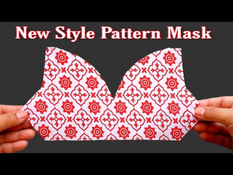 😷Very Easy New Style Pattern Mask😷 - Face Mask Sewing Tutorial - Anyone Can Make This Mask Easily