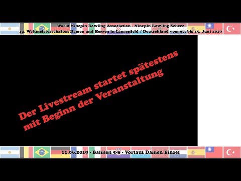 14. Weltmeisterschaften der Damen und Herren in Langenfeld - Bahnen 5-8