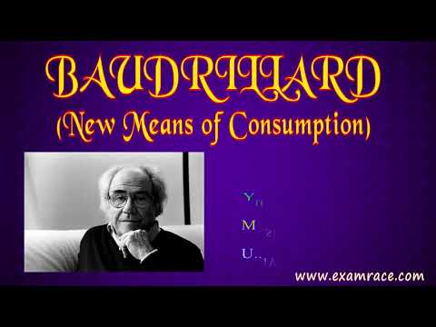 Baudrillard: New Means of Consumption, Books, Social Theory, Contemporary Society | Sociology