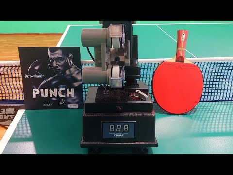 DR NEUBAUER PUNCH 1.3мм. Тренировка с Робот (пушка)TIBHAR ROBO PRO JUNIOR