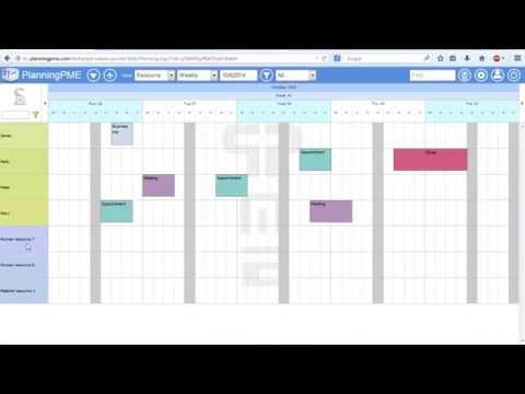 Create your resources/employees - Tutorial PlanningPME Web Access