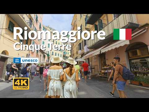 Riomaggiore Italy Walking Tour 4K Streets and Coastline Cinque Terre