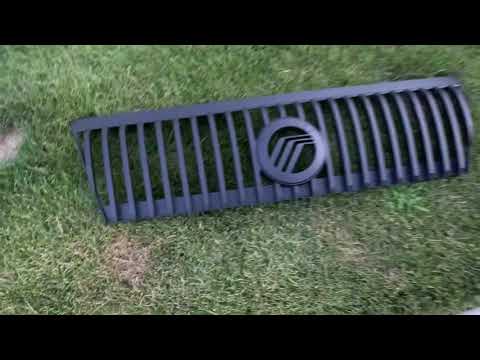 HOW TO TAKE OFF FRONT GRILL ON MERCURY MOUNTAINEER and PLASTI DIPPING IT