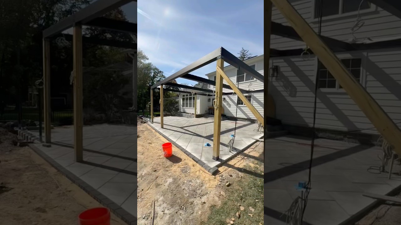 Paver Patio, Outdoor Kitchen & Fireplace Installation