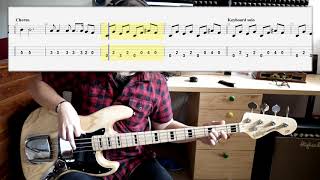 The Doors - Riders on the Storm (bass cover with tabs)