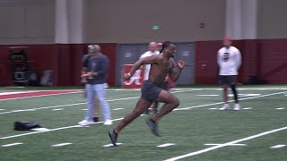 Jalen Milroe runs an unofficial 4.37 at Alabama Pro Day