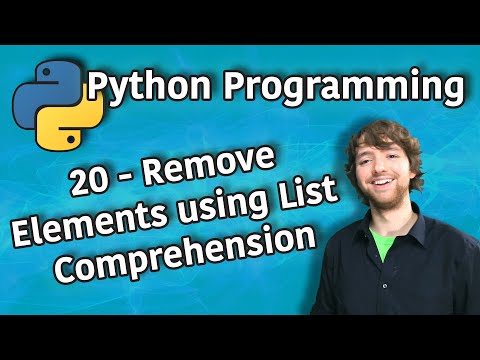 Python Programming 20 Remove Elements using List Comprehension