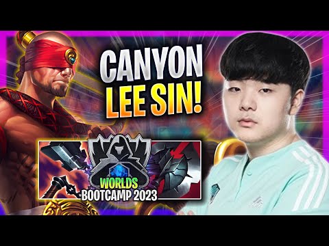 CANYON IS SUPER CLEAN WITH LEE SIN! - DK Canyon Plays Lee Sin JUNGLE vs Vi! | Bootcamp 2023