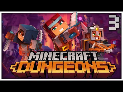 Minecraft Dungeons - #3 - ROMP IN THE SOGGY SWAMP! (4-player gameplay)
