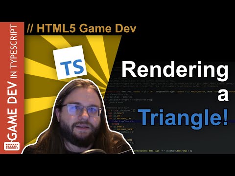 TypeScript WebGL Game Engine Tutorial #04 - A Triangle!