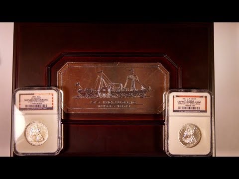 1861 & 1861-O Confederate Seated Liberty Half Dollars SS Republic NGC Shipwreck Effect