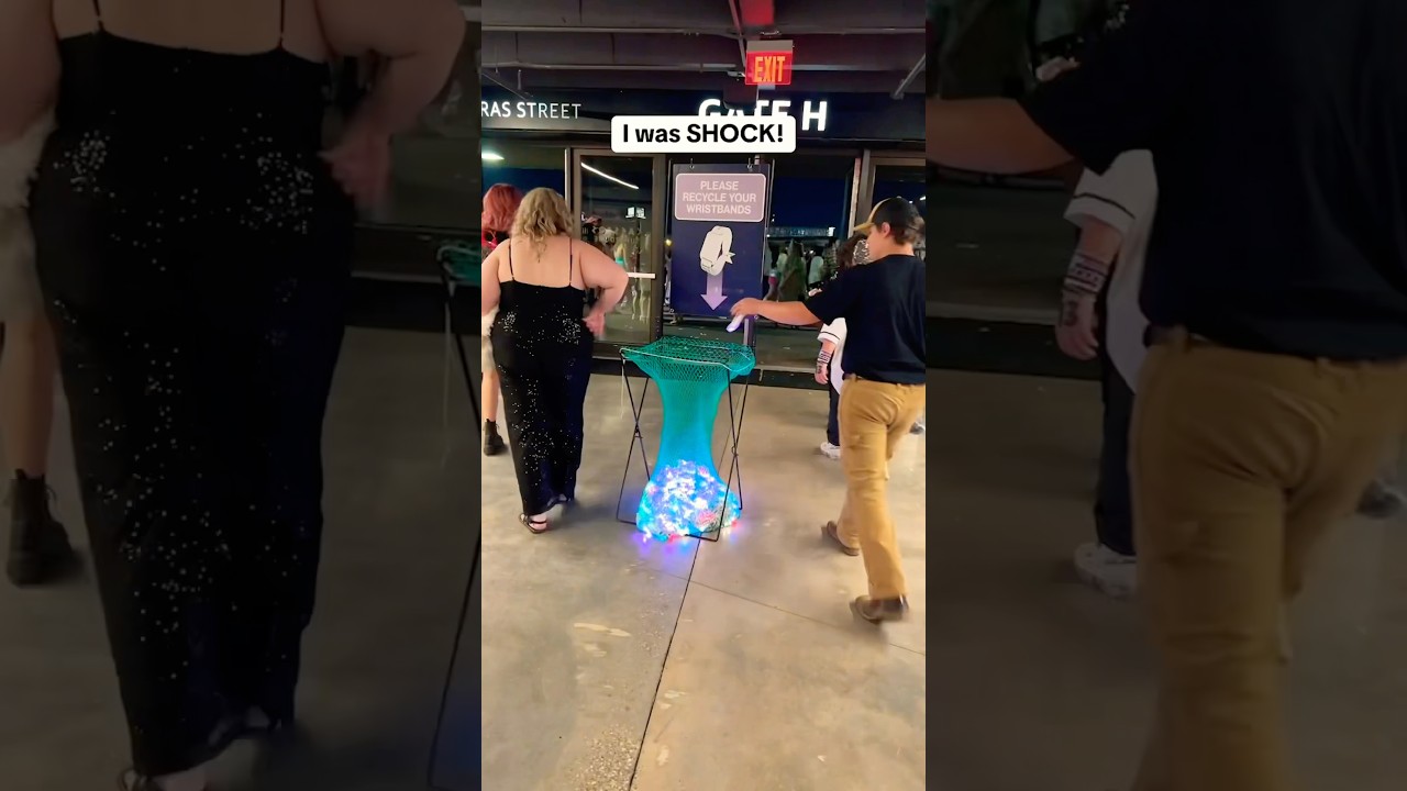 Fans are throwing away their Taylor Swift Eras Tour wristbands 😨 #shorts #taylorswift #erastour