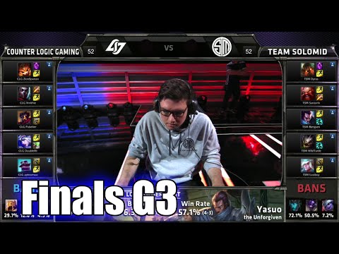 CLG vs TSM (team Solomid) | Game 3 Grand Finals S5 NA LCS Summer 2015 Playoffs | TSM vs CLG G3 Final