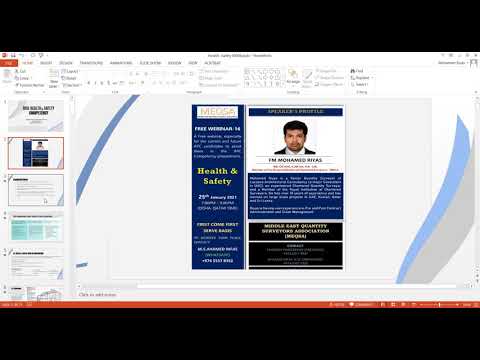 MEQSA Webinar 16 - Health & Safety
