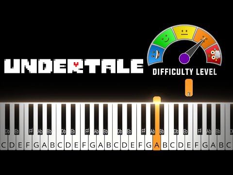 Fallen Down (Reprise) - Undertale | MEDIUM HARD Piano Tutorial + Sheet Music (PDF)
