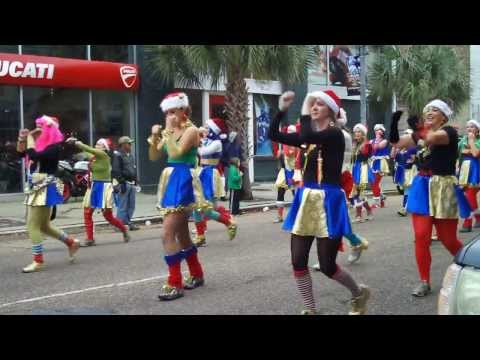 The Organ Grinders in the Krewe of Jingle Christmas Parade