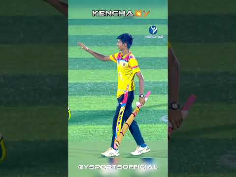 KENCHA ON FIRE 🔥🏏 #ysportslive #cricket #kspl #ipl #viralvideo #trending #shortvideo