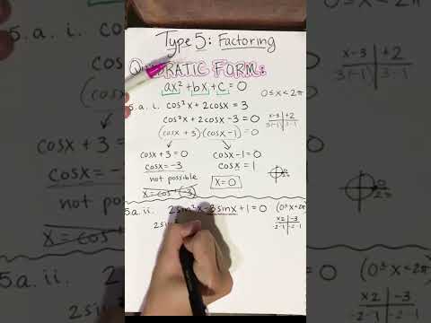 Type 5aii - Factoring - Quadratic in Form