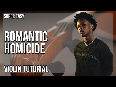 How to play Romantic Homicide by d4vd on Violin (Tutorial)