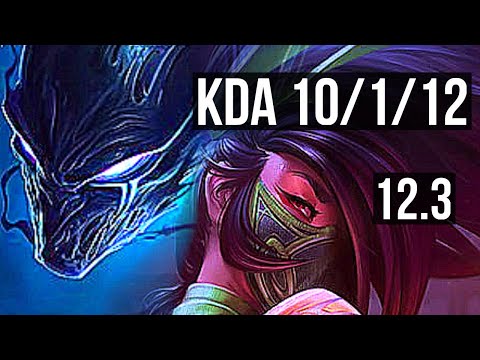 NOCTURNE vs AKALI (MID) | 10/1/12, 500+ games, Godlike | KR Diamond | 12.3