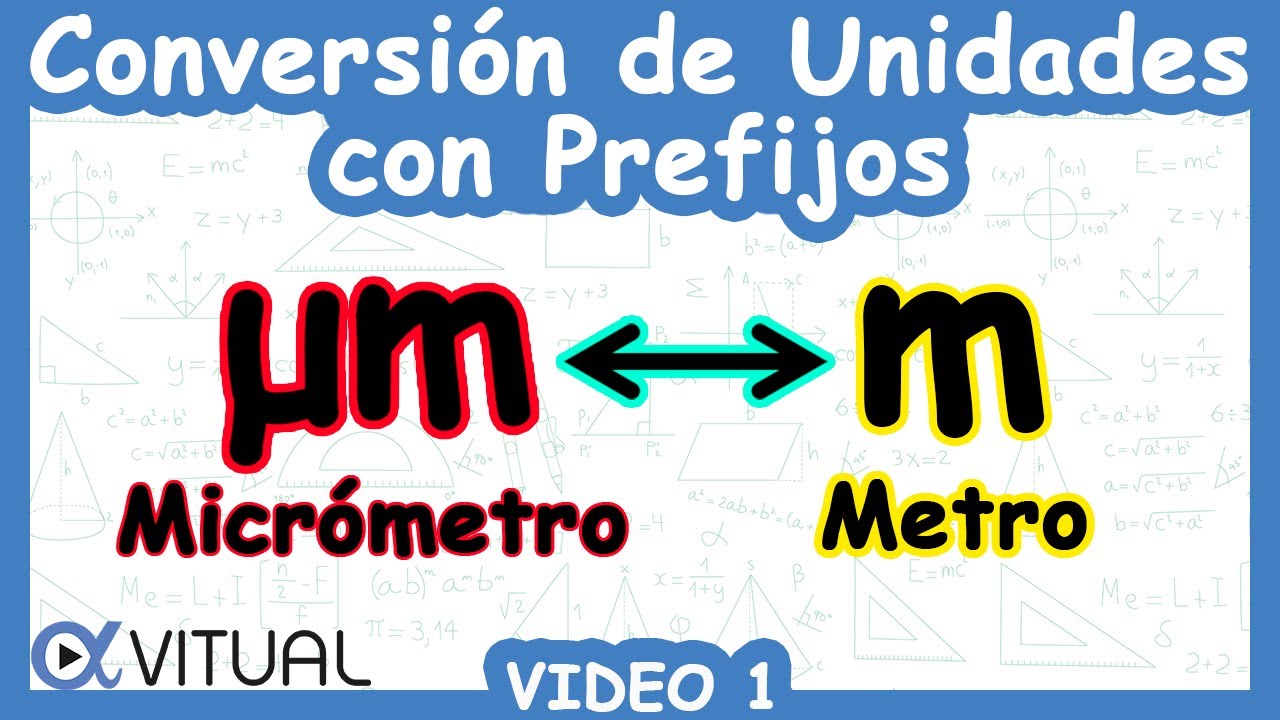 🔄 Conversión de Unidades con Prefijos (µm ↔ m) | Video 1