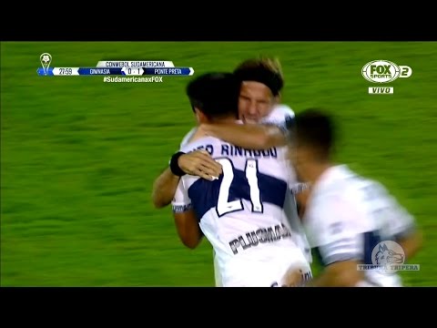 Gol de Rinaudo HD | GIMNASIA 1 - Ponte Preta 1 | CONMEBOL Sudamericana | Primera Ronda | 2017