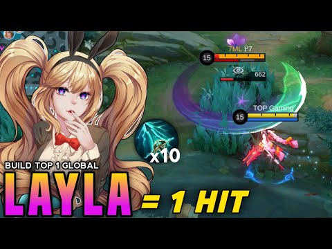 LAYLA 100% BEST DAMAGE BUILD AND EMBLEM!! (layla best build 2025) - MUST TRY! - MLBB
