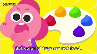 Colorful toys are not chicken jockey!