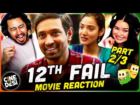 12th FAIL Movie Reaction Part (2/3)! | Vikrant Massey | Medha Shankar | Joshi Anantvijay