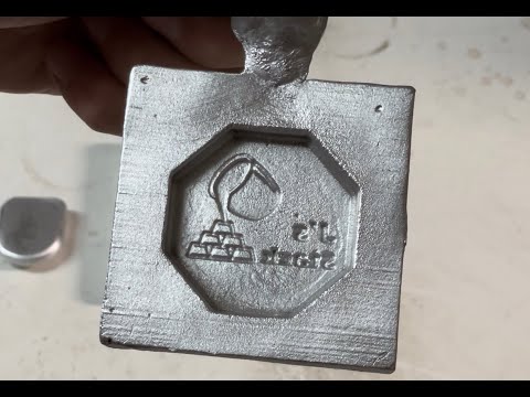Pouring An Aluminum Coin Mould