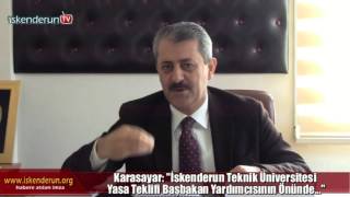 preview picture of video 'İskenderun Üniversitesi Başbakan Yardımcısının Önünde…'