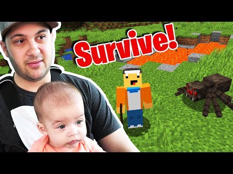 Kindly Keyin - FATHER SON MINECRAFT SURVIVAL TIME!
