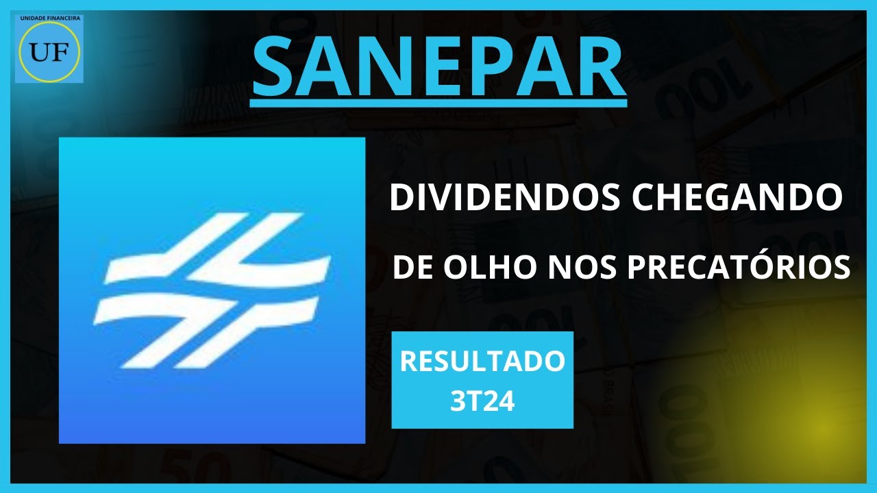 💧SANEPAR (SAPR11) COTAÇÕES CAINDO, RESULTADO DE LADO E DIVIDENDOS CHEGANDO.