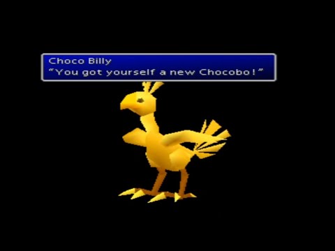 Gold Chocobo Final Fantasy VII Day-13 Longplay  (All Secret Materia Locations) [PSX Version]