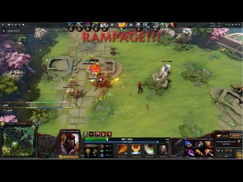 640 damage Legion Commander Rampage