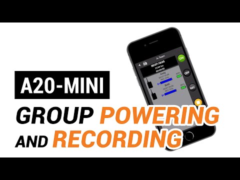 A20-Mini Group Powering and Recording