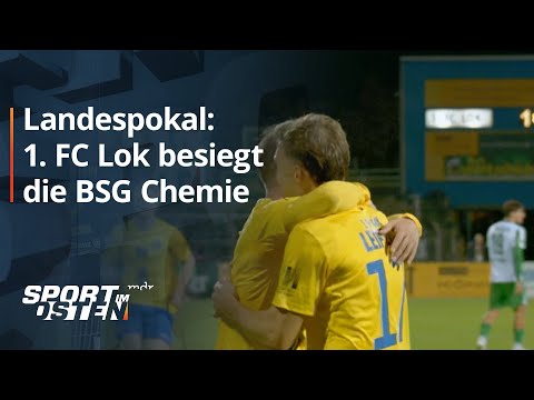 Landespokal: 1. FC Lok Leipzig besiegt Chemie Leipzig - die Tore | Sport im Osten | MDR