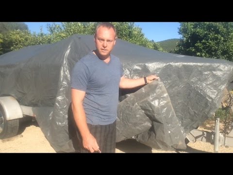 Tie down a tarp when grommets don't work