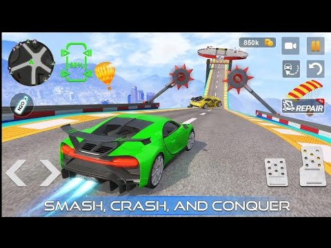 Mega Ramp Car Stunts Racing Impossible Tracks 3D #3 - Android Gameplay