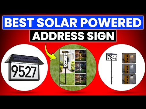 Best Solar Powered Address Sign (RigidBeam vs DBF vs MAXvolador)