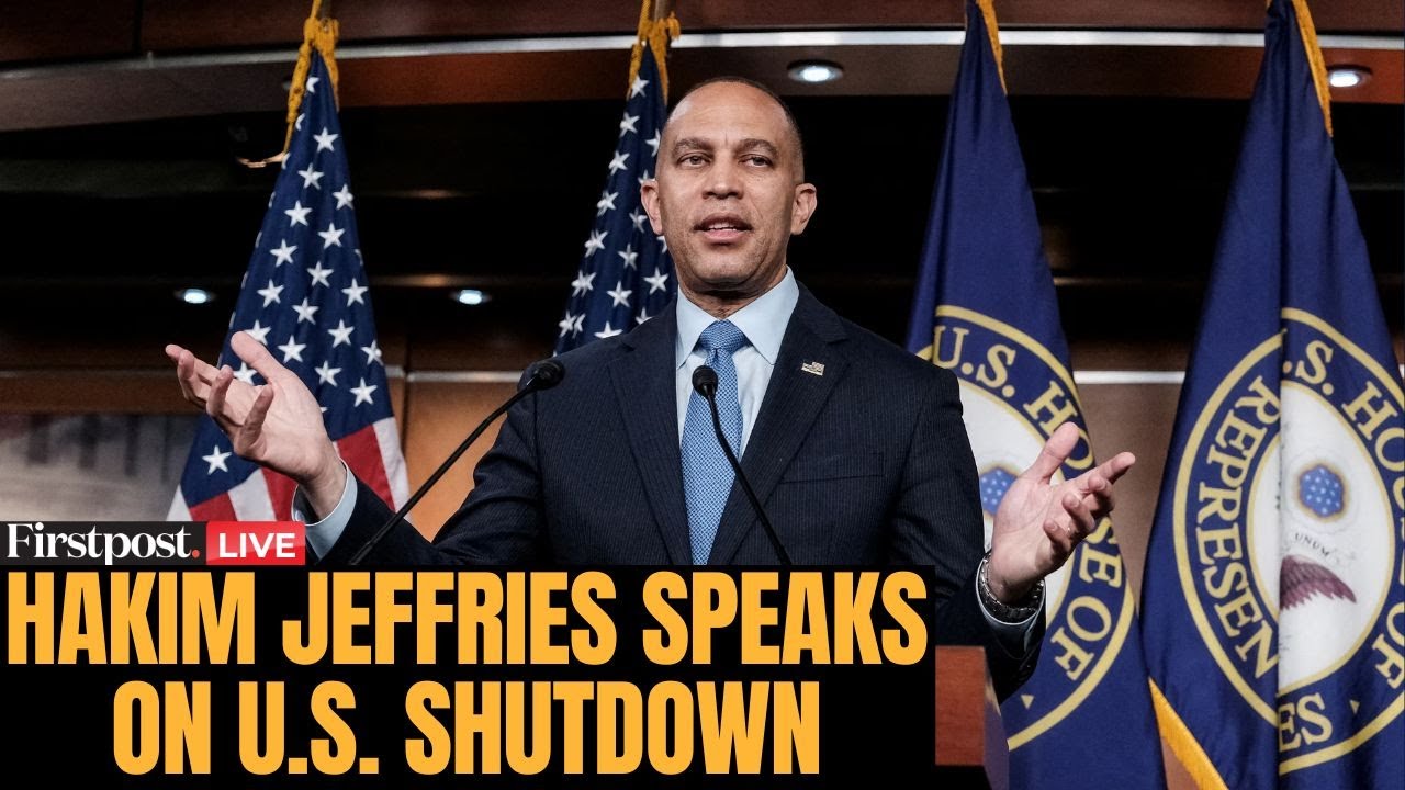 LIVE: House Democratic Leader Hakeem Jeffries Briefs Media on Day 34 of US Government Shutdown |N18G