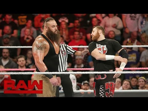WATCH: Sami Zayn And Braun Strowman Face-To-Face